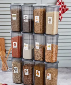 Aryuss 12 delige 1750ml voorraadbus met etiketten 14 voorraadbus