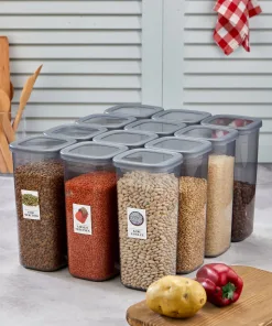 Home 23 Aryuss 12 delige 1750ml voorraadbus met etiketten