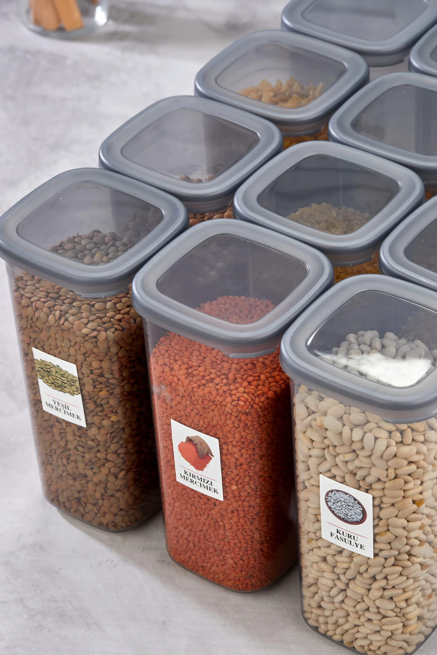 Aryuss 12 delige 1750ml voorraadbus met etiketten 4 Aryuss 12 delige 1750ml voorraadbus met etiketten - Afbeelding 3