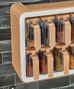 Aryus Kruidenrek met 12-delige Kruidenset Beige 15 kruidenrek-beige