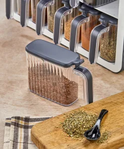 Aryus Kruidenrek met 12-delige Kruidenset Grijs 23 kruiden-pot-set-met-standaard-14