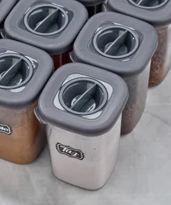 Aryus12 delige kruiden pot set met lepel 450 ml 13 kruiden-potjes