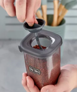 Aryus12 delige kruiden pot set met lepel 450 ml 10 kruiden-pot-draind