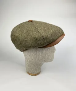 Hoge kwaliteit Karnas lederen gedetailleerde winter flatcap 7 lederen-cap-2