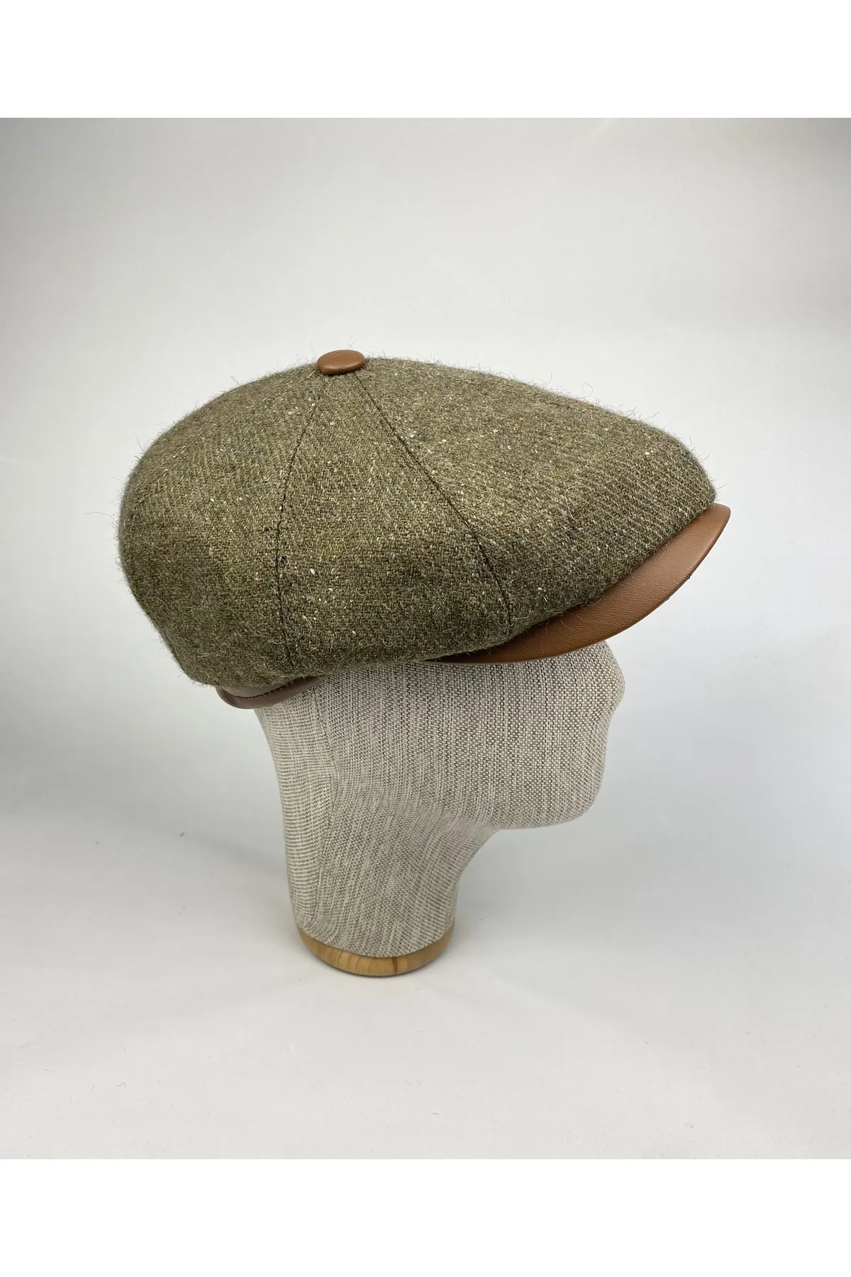 Hoge kwaliteit Karnas lederen gedetailleerde winter flatcap 5 lederen-cap-2